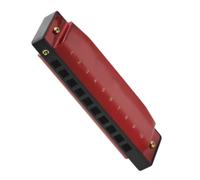 UKCOCO Portable Blues Harmonica Key of G with Storage Box Compact Simple Elegant Shape with 20 Tones, Copper Plating Chromium Material, Easy to Carry and Smooth Tone for Music