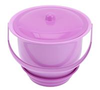 UKCOCO Portable Chamber Pot with Lid and Handle Plastic Urinal Bucket Easy to Store and Use Unisex Toilet Potty for Travel and Home Random Color
