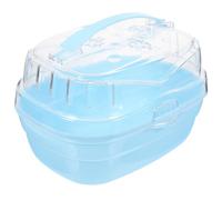 UKCOCO Portable Dwarf Hamster Carrier Cage with Ventilated Pp Box Design, Comfortable Environment for Small Pets, for Outdoor Trips the Pet Store