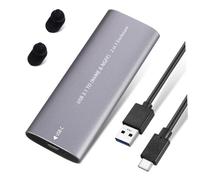 UKCOCO Portable External Hard Disk Box Dual Protocol Type-c 3.1 | Aluminum Alloy Build, Nvme Ngff B-key Support, Pocket Carry, Large Data Transfer, Smart Hibernation