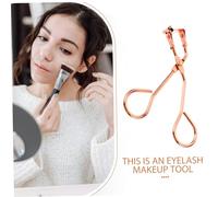 UKCOCO Portable Eyelash Curler Clip in Electroplated Rose Gold Lightweight Handheld Curling Lash Tool for Localized Eyelash Curling No Pinching Pulling Suitable for All Eye Shapes and