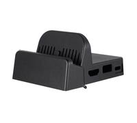 UKCOCO Portable Game Console Base and Simple Design with Abs Material Black Tv Adapter for Gaming and Travel Use