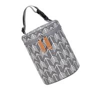 UKCOCO Portable Insulated Bottle Bag for Travel Stylish Thermal Food Carrier for Daycare Zippered Storage for Milk and Small Foods Practical Mommy Tote Bag Holds Bottles