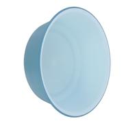 UKCOCO Portable Plastic Hand Wash Basin Striking Two-tone Blue and White Design, Space-saving round Face Wash Basin for Public Facilities and Hotels, Easy Maintenance and Sleek Style