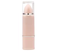UKCOCO Portable Retractable 2 in 1 Makeup Brush with Lid for Face Blush and Foundation Travel Cosmetic Brush Light Beige