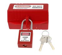 UKCOCO Power Plug Lock with Insulation Properties Made of Sturdy Abs Material for Electric Power and Chemical Industry Safety Applications, Prevents Electrical Plugs being Inserted,