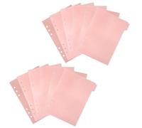 UKCOCO Pp Binder Dividers Creative Design Index Classified Labels 12pcs with Tabs Pink for Browsing and Flagging for Files and Research in A5 Notebooks