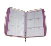 UKCOCO Practical and Sturdy Manicure Stamp Stencil Holder Nail Art Plates Case with Pu and Alloy Material Stylish Shiny Colour Appearance Can Store 72pcs Nail Stamping Plates
