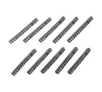 UKCOCO Price Tag Cube Blocks with Adjustable Counter Stand Black Base Silver Numbers 10 Sets for Retail Shops and Markets Jewellery Display