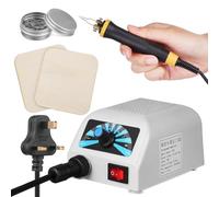 UKCOCO Professional Pyrography Wood Burning Pen Kit with Comfortable Grip for Detailed Engraving and Embossing on Wood Leather and Paper Fume-Free Art Tool