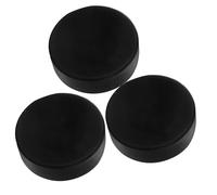 UKCOCO Professional Sports Ice Hockey Pucks 3Pcs Black Rubber for Indoor Hockey Training and Skill Development