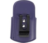 UKCOCO Pu Leather Stethoscope Clip for Nurses and Doctors, Hip Holder with Hook and Loop Strap, Blue Stethoscope Accessory Case for Medical Use