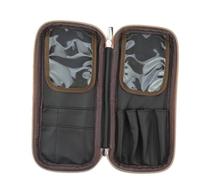 UKCOCO PU Makeup Brush Storage Bag Cosmetic Pouch for Travel Durable Organizer Kit for Women Compact Pink Makeup Brush Holder