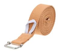 UKCOCO Pure Cotton Yoga Pull Strap 1.8 Brown Hip Leg Training Band Fitness Exercise Stretch Resistance Band for Yoga and Pilates