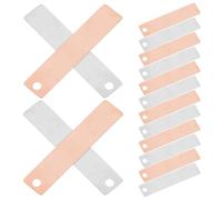 UKCOCO Pure Zinc Anode Strips and Copper Sheets for School Science Experiments and DIY Electronics Projects, 20Pcs