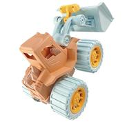 UKCOCO Push Back Bulldozer for Engineering Truck Vehicle with Bright Colors Promotes Color Recognition Creativity and Social Skills for Beach Play and Early Learning
