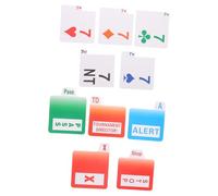 UKCOCO PVC Bridge Bidding Cards Replacement Plaything for Indoor Bridge Games Party Accessory Sturdy Board Game Cards