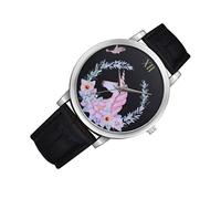 UKCOCO Quartz Watch for Boys and Girls Unicorn Pattern Leather Strap Casual Student Watch Large Read Glass