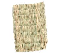 UKCOCO Rabbit Straw Mat Cooling Pad Small Grass Sleeping Cushion 5pcs Breathable Warm Four-season Bed for Hamsters Guinea Pigs and Small Rabbits