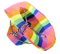 UKCOCO Rainbow Pride Parade Cowboy Hat Striped Costume Hat for Parties Unisex Design for Lgbtq Celebrations Eye Catching Headwear for Men and Women