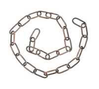 UKCOCO Red Bronze Iron Art Hanging Light Chain for Crystal Chandeliers Lighting Accessory with Square Link Design Heat Resistant and Lightweight Pendant Fixture Decor