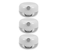 UKCOCO Refillable Lip Balm Containers Small Plastic and Glass Jars 3pcs with Built-in Mirror and Mini Silicone Lip Brush for Travel DIY Lipstick
