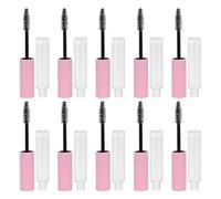 UKCOCO Refillable Mascara Tubes Reusable and Practical 10ml 15pcs Plastic Empty Eyelash Cream Containers with Inner Plug for Makeup Use, for Travel and Makeover Artists