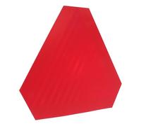 UKCOCO Reflective Warning Triangle Sign for Vehicle and Golf Cart, Red Pvc Slow Moving Road Sign with Weather Resistant Material Enhancing Visibility for Road Safety