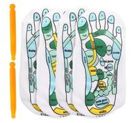 UKCOCO Reflexology Foot Socks with Acupressure Points Elastic Massage Socks and Acupressure Pen Set for Plantar Relief and Wellness Suitable for Relaxation and Therapy