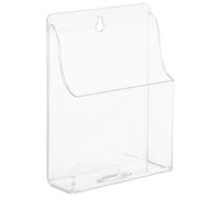 UKCOCO Remote Control Holder Acrylic Wall Mounted Organizer Single Compartment Bedroom Phone Bracket Charging Rack Storage Box for Home