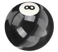 UKCOCO Replacement 8-ball Pool Cue Ball Resin Billiard Ball for Training and Practice, Wear-resistant Black 8-ball for American Billiards Table Accessories