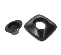 UKCOCO Replacement Blender Cup Lid for Square Jar Containers 2l Capacity, Black Plastic and Silicone Material with Leak-Proof Seal and Universal Compatibility, Simplifies Cleaning