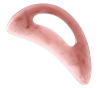 UKCOCO Resin Guasha Massage Tool Moon-Shaped Scraping Board Pink Wax Resin Body Scraper Reusable Compact Massage Tool for Home Relaxation and Muscle Relief