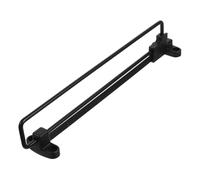 UKCOCO Retractable Closet Rod Black Solid Iron Pull Out Wardrobe Clothes Rail with Easy Installation Hardware Kit for Versatile Closet Organization