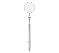 UKCOCO Retractable Stainless Steel Automotive Telescopic Inspection Mirror 50mm Folding Extendable under Car Inspection Tool with 360° Swivel Arm for Vehicle Maintenance