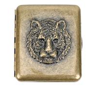 UKCOCO Retro Embossed Metal Cigarette Case with Flipping Cover 20pcs Portable Storage Box for Smokers