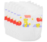 UKCOCO Reusable Baby Doll Diapers 5-Pack - 30cm Cotton-Terry Absorbent Nappies for Pretend Play, Fits 12" Reborn & Silicone Newborns