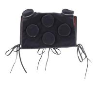 UKCOCO Reusable Black Moxa Box Cover with Smoke Filter Cloth Sleeve for Neck and Moxibustion Therapy - Six-Compartment Moxibustion Holder for Wellness and Relaxation