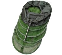 UKCOCO Reusable Fishing Guard Netting Made of Polyester and Stainless Steel, Foldable Design with Wear-resistant Mesh, for Wild Fishing to Temporarily Raise Fish and Prevent Damage When