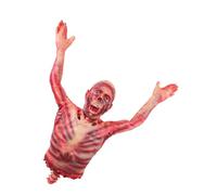 UKCOCO Reusable Halloween Latex Hanging Corpse Torso Prop Scary Half Body Inverted Design for Haunted Houses Outdoor Parties Haunted Escape Rooms Indoor Outdoor Decoration