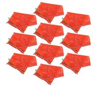 UKCOCO Reusable Mesh Storage Bags with Breathable Mesh Structure 25 Pound Capacity 10pcs Easy to Clean Red Drawstring Produce Bags for Vegetables and Seafood for Market Shopping