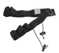 UKCOCO Reusable Race Belt for Running and Marathon, Black Cloth Material with Multi-Functional Design and Non-Slip Feature, Suitable for Men and Women in Competitive Sports