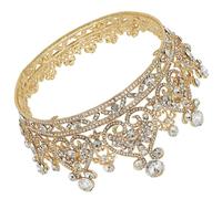 UKCOCO Rhinestone Easily Fixed on The for Women Wedding Hair Accessory Lightweight Alloy Material round Shape for Wedding Party Or Bridal Use