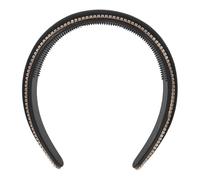 UKCOCO Rhinestone Padded Headband with Comfortable Fit and High Crown Effect Wide Velvet Crystal Hairband, Stylish and Elegant Hair Accessory for Women and Girls for Parties and Daily