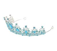 UKCOCO Rhinestone Wedding Headwear Baroque Crown Elegant Structure for Women and Coming-of-Age Themed Party