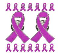 UKCOCO Ribbon Enamel Lapel Pins 50Pcs Alloy Charity Brooch Pins for Mental Health Awareness Campaigns and Public Events