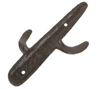 UKCOCO Rustic Cast Iron Cactus Wall Hook Vintage Style Creative Wrought Iron Wall-Mounted Coat Hat Key Hanger for Home Kitchen Storage