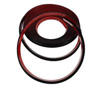 UKCOCO Rv Rain Gutter Pvc Drip Rail 10m J-shaped Roof Rainwater Diverter Strip for Camper Van and Truck, Black Waterproof Channel for Rv Roof Drainage and Rain Gutter Repair