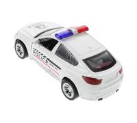 UKCOCO Scale Police Car Model Truck for Miniature Police Car with Movable Parts for Play Display and Collecting