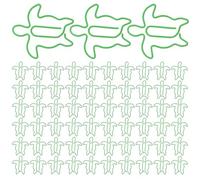 UKCOCO Sea Turtle Paper Clips Mini Metal File Organizer Clips Decorative Novelty Clamps Strong Grip Ocean Theme Cute Stationery for Journals Notebooks and Documents